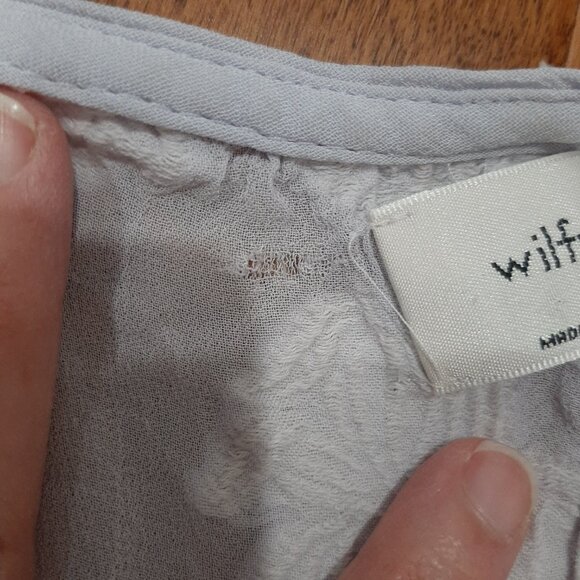 Wilfred romantic boho distressed flowy sheer blouse with appliques - Picture 6 of 15